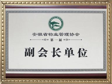 安徽省物业管理协会-副会长单位
